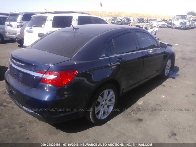 1C3CCBBB6DN629063 - 2013 CHRYSLER 200 TOURING BLUE photo 4