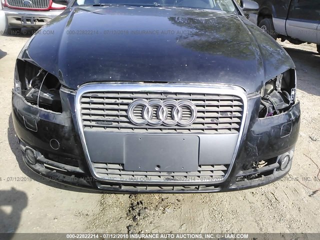 WAUDF78EX6A065396 - 2006 AUDI A4 2.0T QUATTRO BLACK photo 6