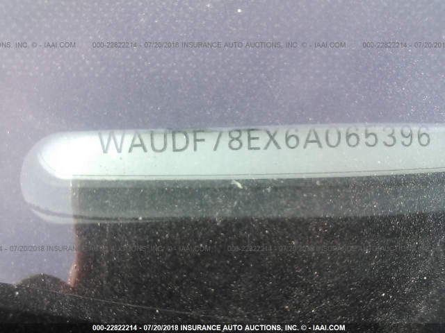WAUDF78EX6A065396 - 2006 AUDI A4 2.0T QUATTRO BLACK photo 9