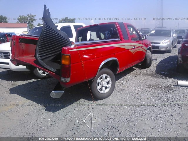 1N6SD16S6TC382420 - 1996 NISSAN TRUCK KING CAB SE/KING CAB XE RED photo 4