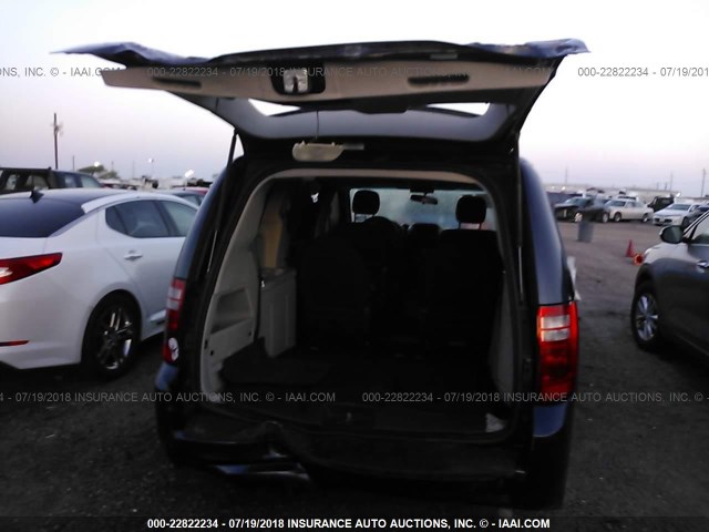 1D8HN44H48B127184 - 2008 DODGE GRAND CARAVAN SE Navy photo 6