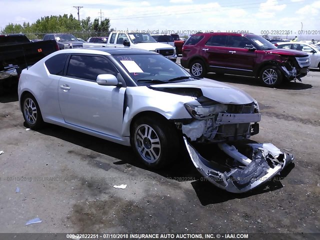 JTKJF5C76D3057826 - 2013 TOYOTA SCION TC 银色 照片 1