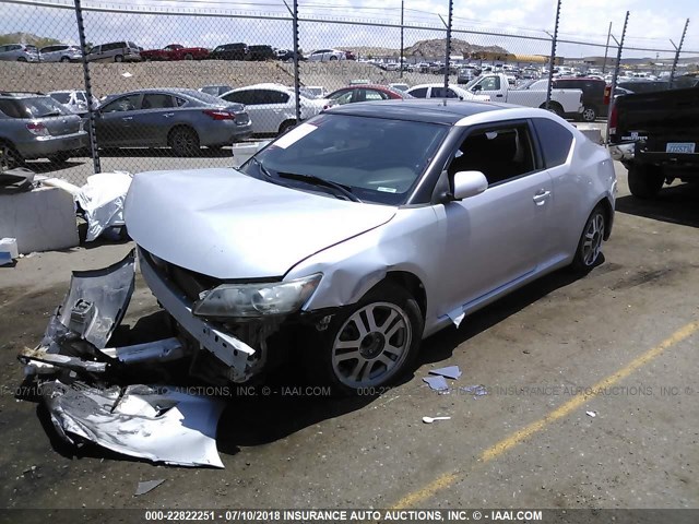 JTKJF5C76D3057826 - 2013 TOYOTA SCION TC 银色 照片 2