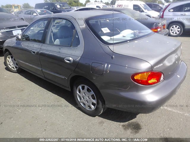 KMHJF35F2YU047029 - 2000 HYUNDAI ELANTRA GLS GRAY photo 3