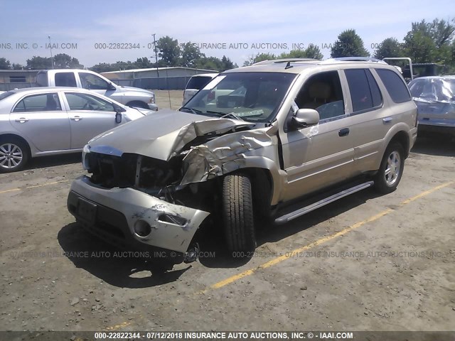 5GADT13S162297936 - 2006 BUICK RAINIER CXL GOLD photo 2