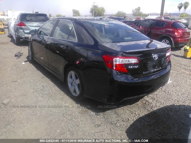 4T1BF1FK3EU321774 - 2014 TOYOTA CAMRY L/SE/LE/XLE 黑色 照片 3