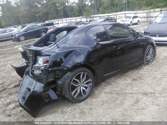 JTKJF5C76E3078158 - 2014 TOYOTA SCION TC 黑色 照片 4