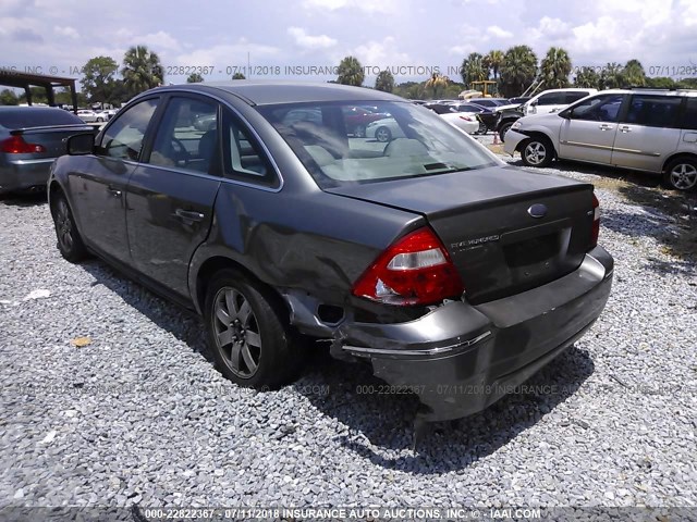 1FAHP24166G174142 - 2006 FORD FIVE HUNDRED SEL GRAY photo 3