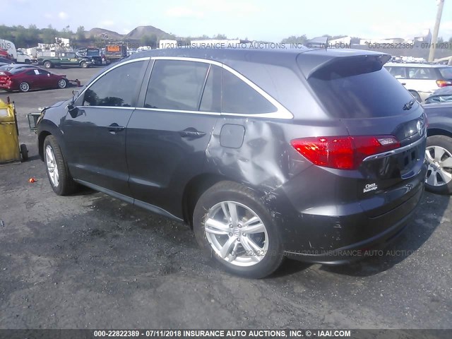 5J8TB4H57EL003435 - 2014 ACURA RDX TECHNOLOGY GRAY photo 3