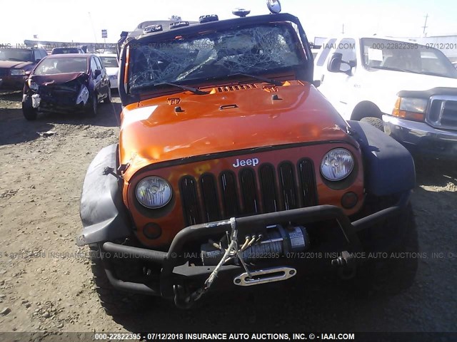 1J4AA2D15BL606597 - 2011 JEEP WRANGLER SPORT ORANGE photo 6