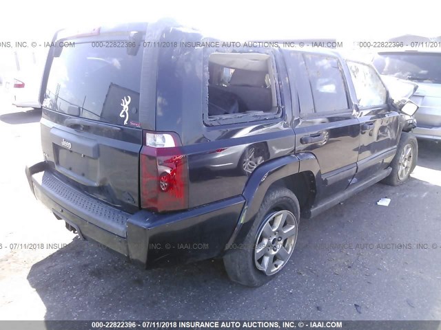 1J8HG48N56C161997 - 2006 JEEP COMMANDER BLACK photo 4
