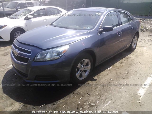 1G11B5SA4DF349515 - 2013 CHEVROLET MALIBU LS BLUE photo 2
