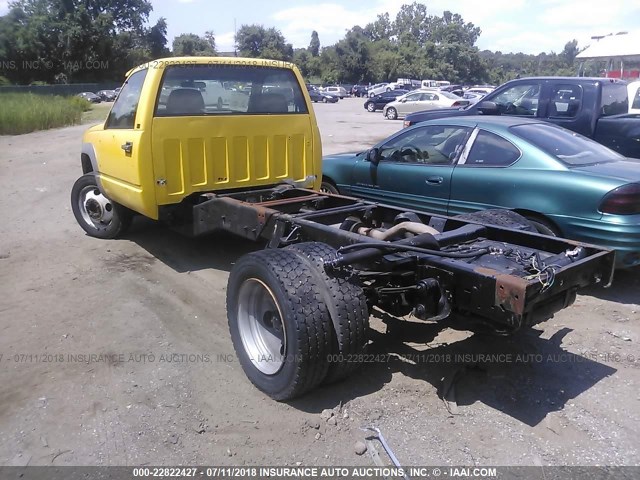 1GDKC34F2SJ524968 - 1995 GMC SIERRA C3500 HEAVY DUTY YELLOW photo 3