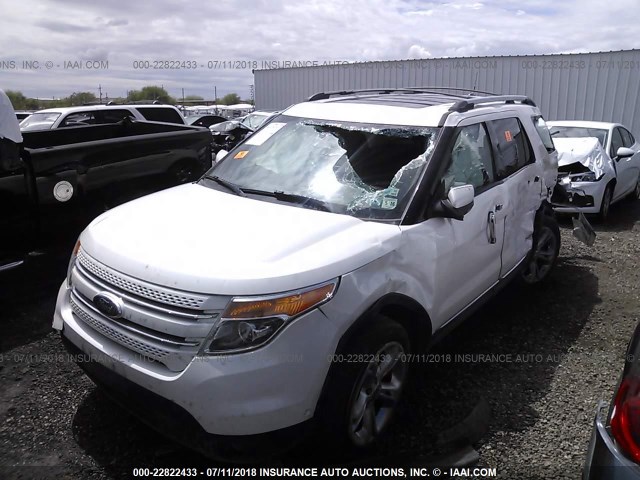 1FMHK8F83BGA67447 - 2011 FORD EXPLORER LIMITED WHITE photo 2