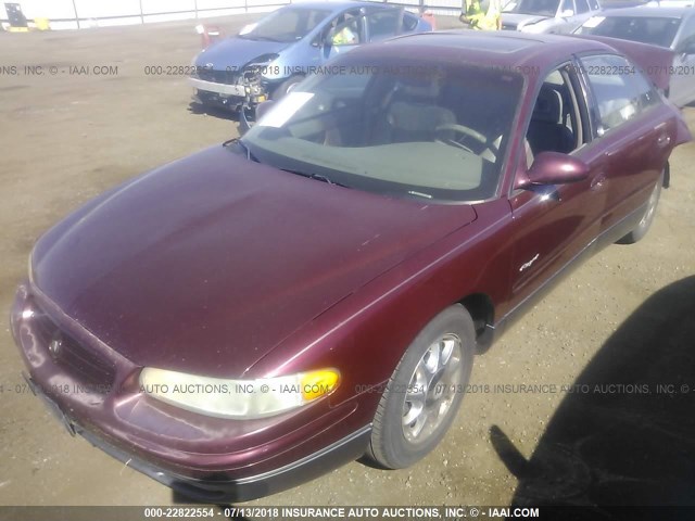 2G4WF5511Y1357061 - 2000 BUICK REGAL GS BURGUNDY photo 2