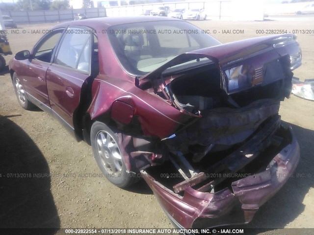 2G4WF5511Y1357061 - 2000 BUICK REGAL GS BURGUNDY photo 3