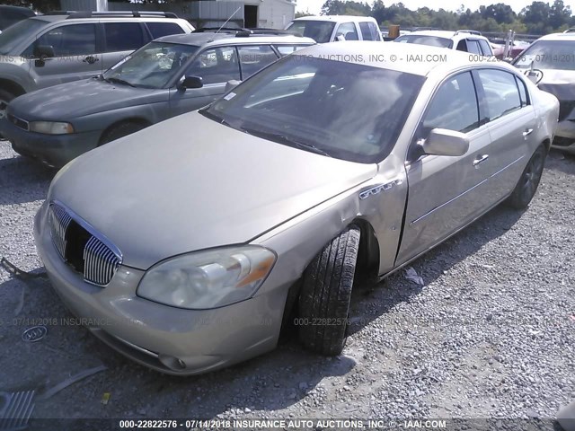 1G4HE57Y78U100593 - 2008 BUICK LUCERNE CXS GOLD photo 2