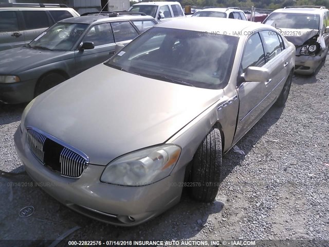1G4HE57Y78U100593 - 2008 BUICK LUCERNE CXS GOLD photo 6