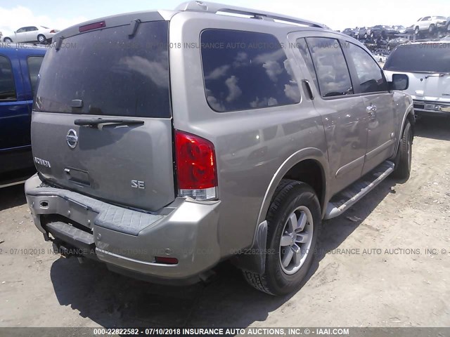 5N1AA08C19N602370 - 2009 NISSAN ARMADA SE/LE GRAY photo 4