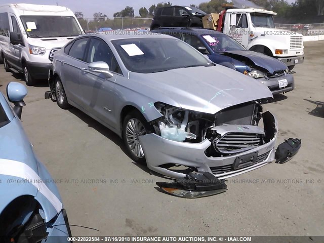 3FA6P0LU3FR239089 - 2015 FORD FUSION SE HYBRID SILVER photo 1