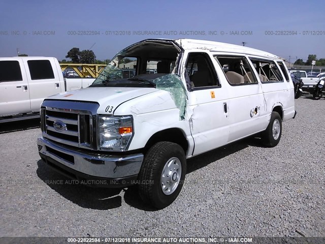 1FBSS3BLXDDA71284 - 2013 FORD ECONOLINE E350 SUPER DUTY WAGON WHITE photo 6