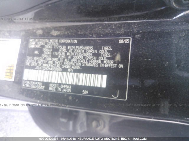 JTLKT324264038885 - 2006 TOYOTA SCION XB Qara foto 9