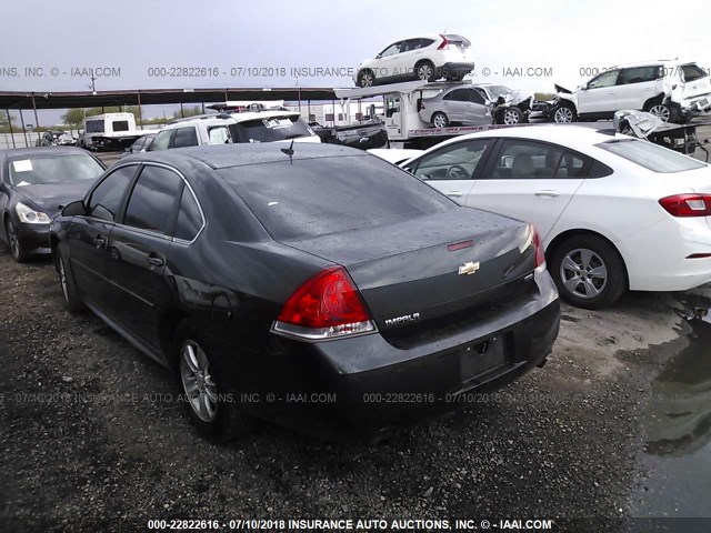 2G1WA5E35E1142937 - 2014 CHEVROLET IMPALA LIMITED LS GRAY photo 3