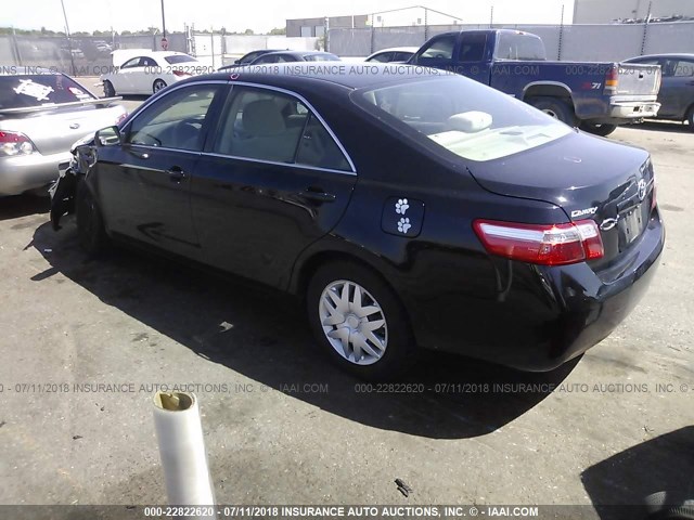 JTNBE46K373092672 - 2007 TOYOTA CAMRY NEW GENERAT CE/LE/XLE/SE BLACK photo 3