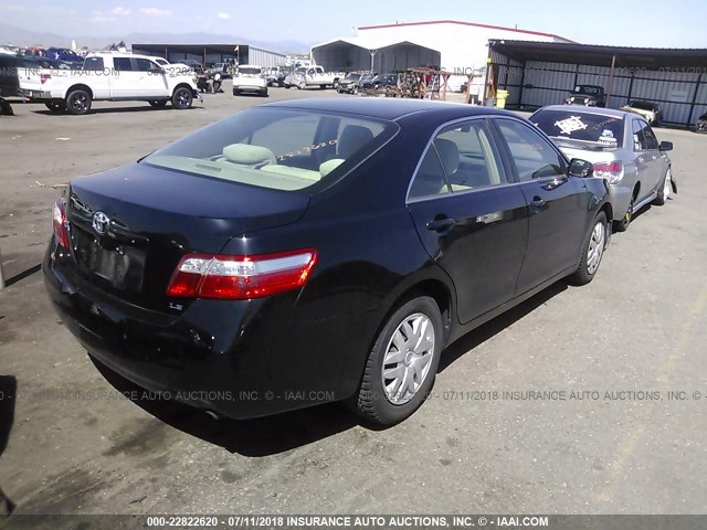 JTNBE46K373092672 - 2007 TOYOTA CAMRY NEW GENERAT CE/LE/XLE/SE BLACK photo 4