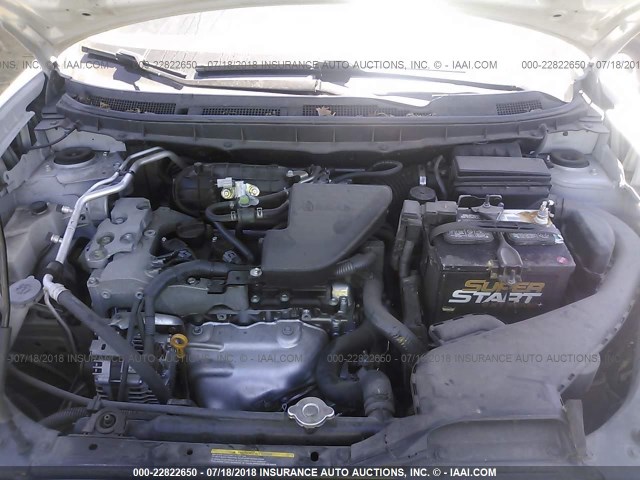 JN8AS58V58W400175 - 2008 NISSAN ROGUE S/SL SILVER photo 10