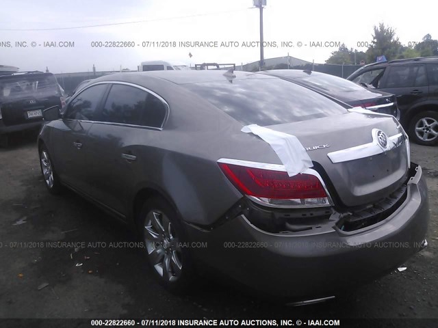 1G4GE5ED2BF114439 - 2011 BUICK LACROSSE CXS GOLD photo 3