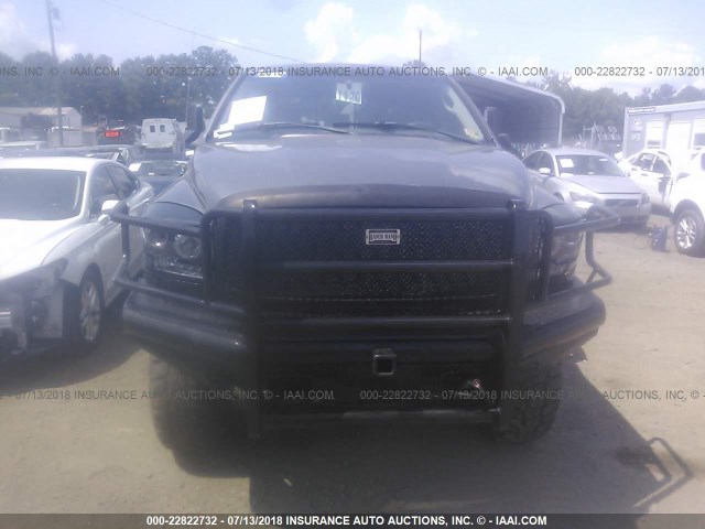 3D7KS19D36G206258 - 2006 DODGE RAM 1500 GRAY photo 6