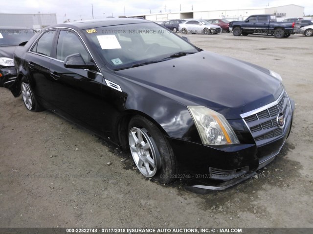 1G6DF577180140380 - 2008 CADILLAC CTS BLACK photo 1