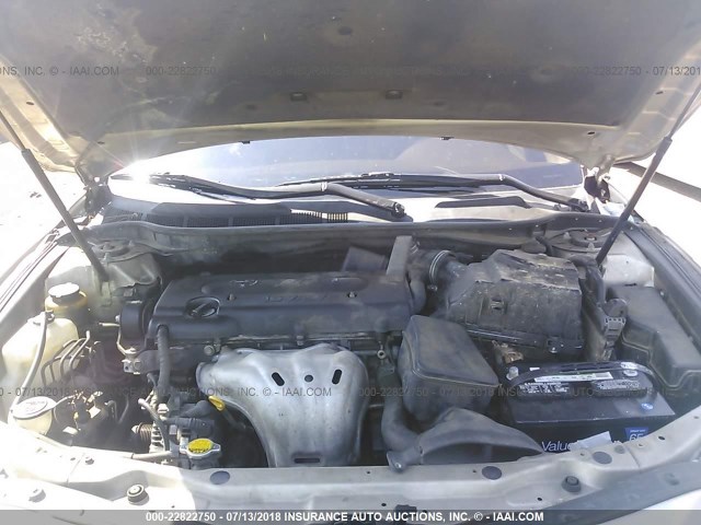 4T1BE46K67U125772 - 2007 TOYOTA CAMRY NEW GENERAT CE/LE/XLE/SE GOLD photo 10