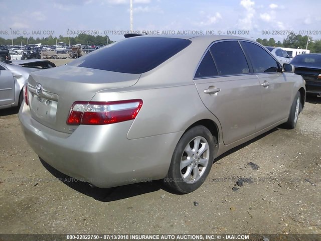 4T1BE46K67U125772 - 2007 TOYOTA CAMRY NEW GENERAT CE/LE/XLE/SE GOLD photo 4