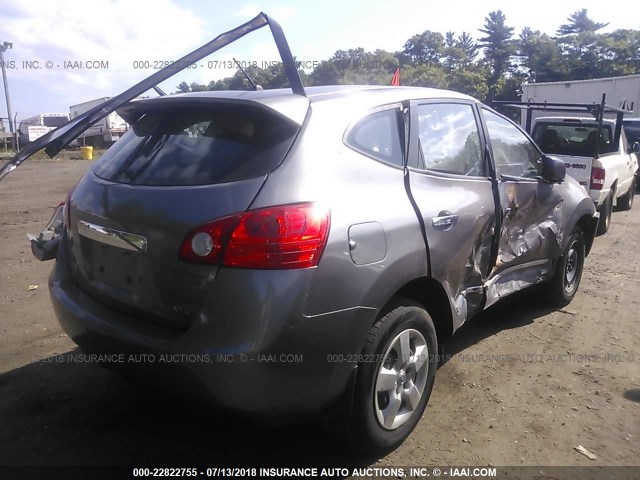 JN8AS5MV8DW646072 - 2013 NISSAN ROGUE S/SV GRAY photo 4