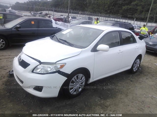JTDBL40E49J049079 - 2009 TOYOTA COROLLA LE/XLE WHITE photo 2