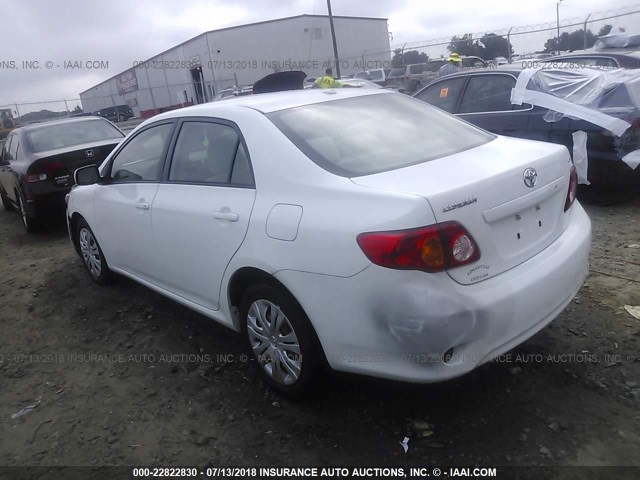 JTDBL40E49J049079 - 2009 TOYOTA COROLLA LE/XLE WHITE photo 3