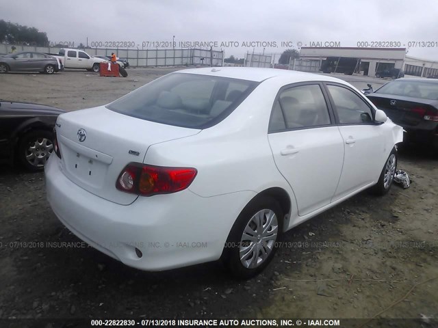 JTDBL40E49J049079 - 2009 TOYOTA COROLLA LE/XLE WHITE photo 4
