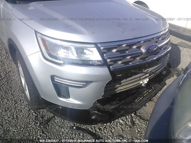 1FM5K7D8XJGA17840 - 2018 FORD EXPLORER XLT GRAY photo 6