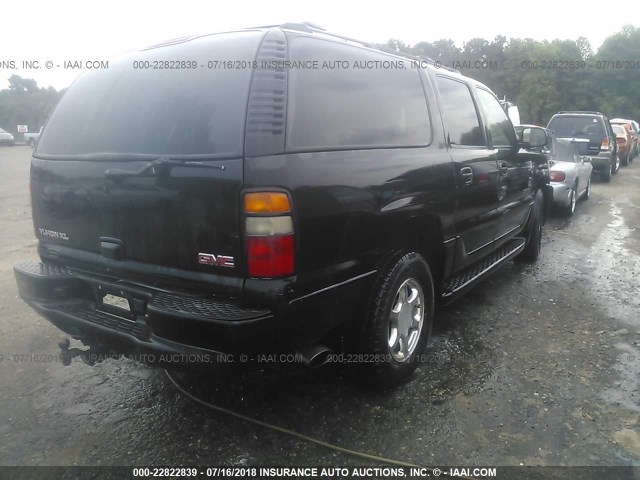 1GKFK66U94J245322 - 2004 GMC YUKON XL DENALI BLACK photo 4