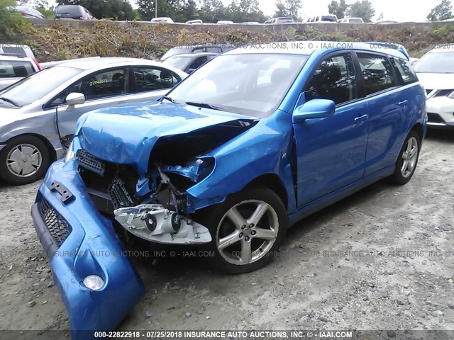 2T1KR32E37C640034 - 2007 TOYOTA COROLLA MATRIX XR BLUE photo 2