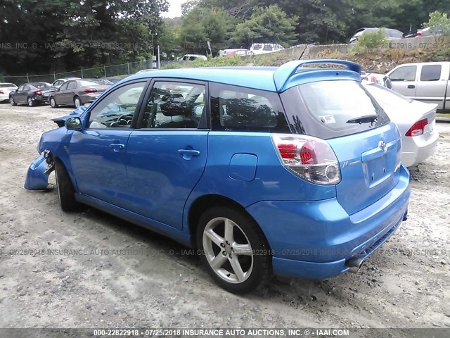 2T1KR32E37C640034 - 2007 TOYOTA COROLLA MATRIX XR BLUE photo 3