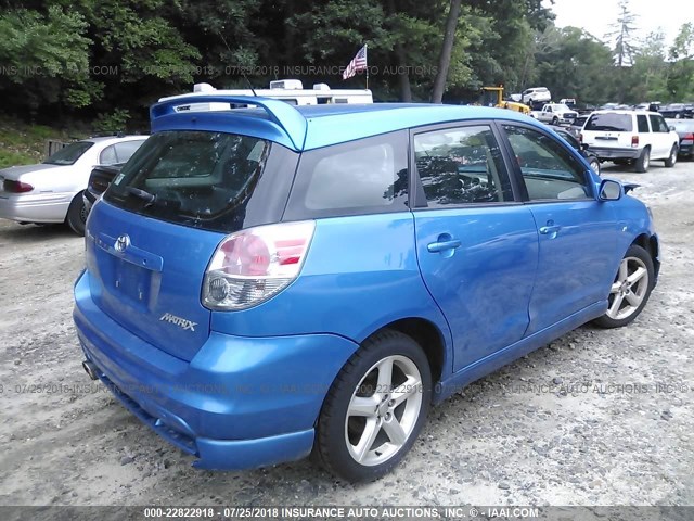 2T1KR32E37C640034 - 2007 TOYOTA COROLLA MATRIX XR BLUE photo 4