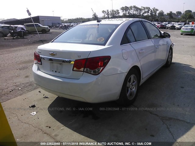 1G1PC5SB1E7359074 - 2014 CHEVROLET CRUZE LT WHITE photo 4