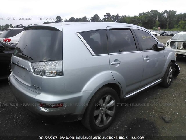 JA4JT5AX0AZ003458 - 2010 MITSUBISHI OUTLANDER GT SILVER photo 4