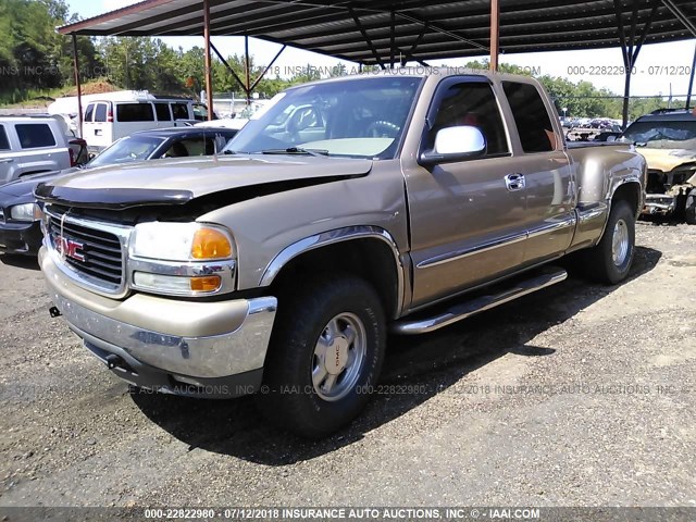 2GTEK19T211223522 - 2001 GMC NEW SIERRA K1500 GOLD photo 2