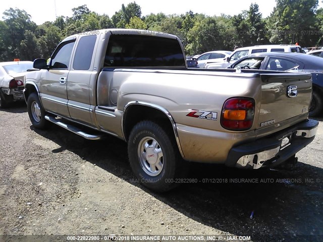 2GTEK19T211223522 - 2001 GMC NEW SIERRA K1500 GOLD photo 3