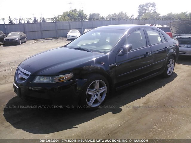 19UUA66224A070482 - 2004 ACURA TL BLACK photo 2