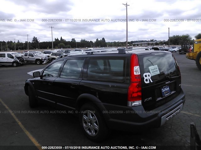 YV1SZ592551191460 - 2005 VOLVO XC70 BLACK photo 3